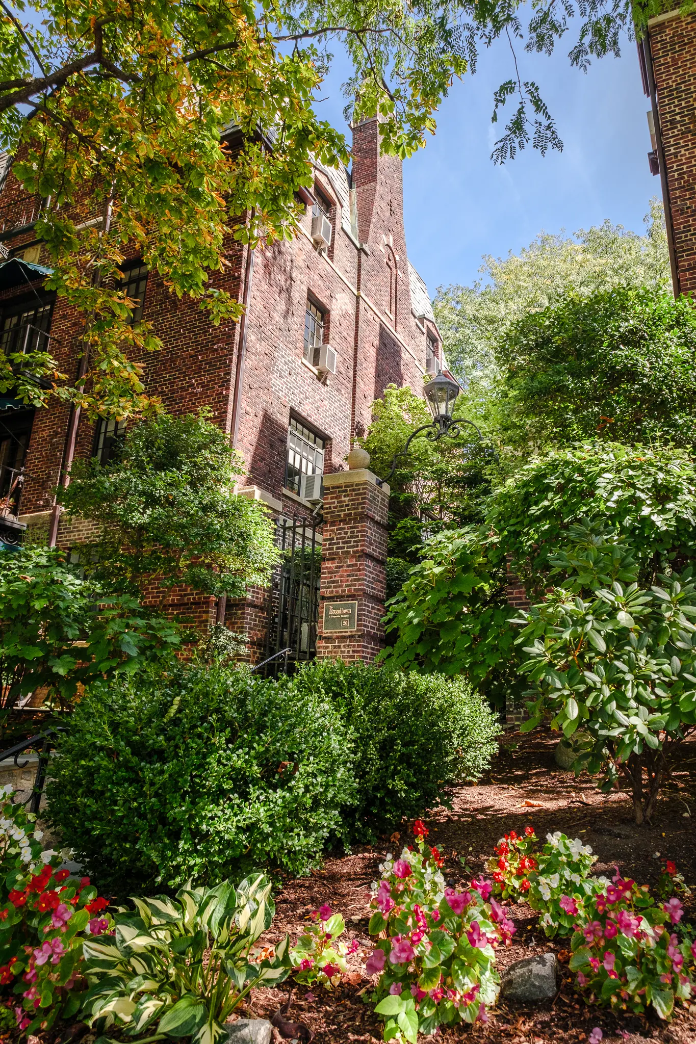 Side view of the Broadlawn entrance.